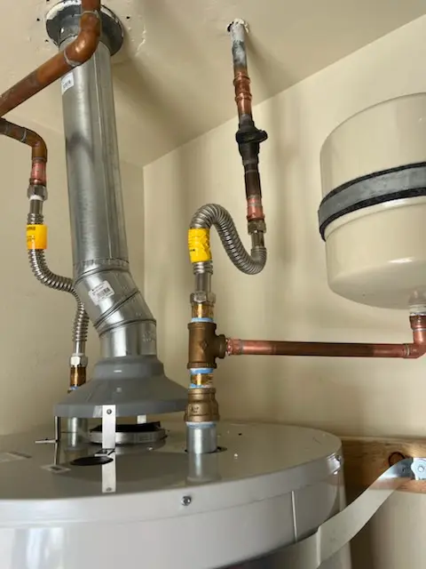Water heater installation and plumbing repair in Shipley Corner